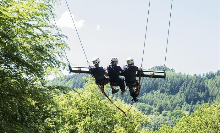 Fly across the sky on Europe's highest giant swing